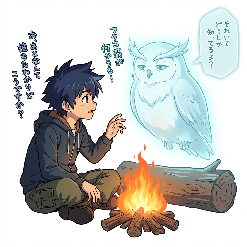 賢者と話す少年